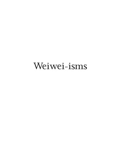 Weiwei-isms