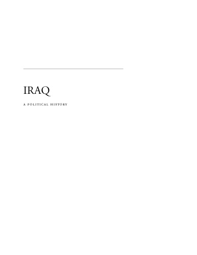 Iraq: A Political History