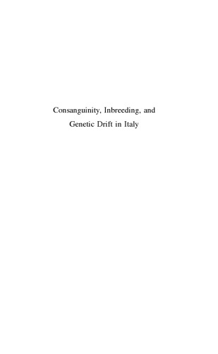 Consanguinity, Inbreeding, and Genetic Drift in Italy (MPB-39)