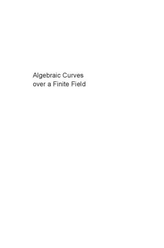 Algebraic Curves over a Finite Field