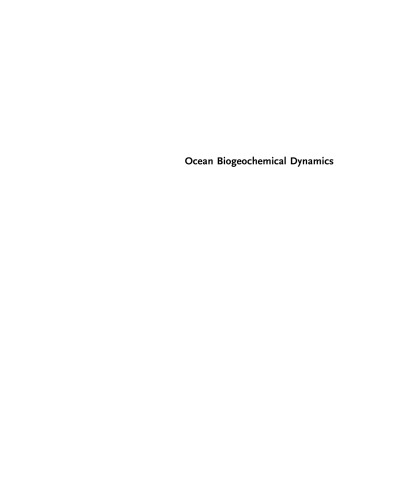 Ocean Biogeochemical Dynamics