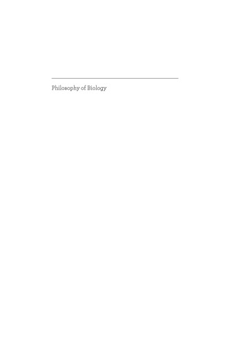 Philosophy of Biology