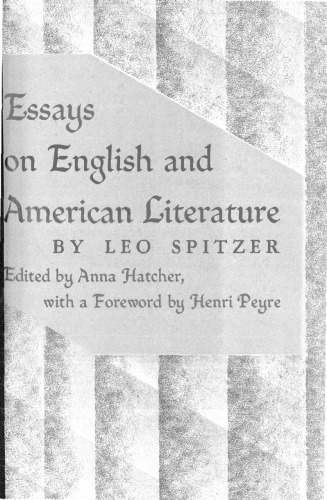 Essays on English and American Literature
