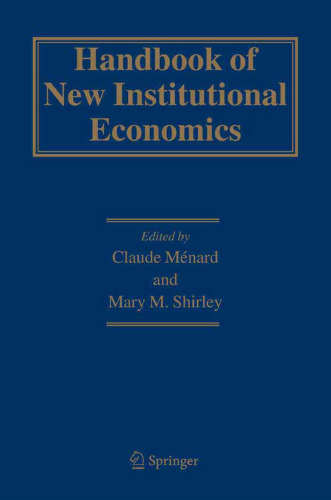 Handbook of New Institutional Economics
