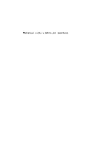 Multimodal Intelligent Information Presentation