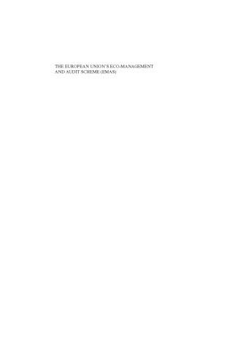 The European Union's Eco-Management and Audit Scheme (EMAS)