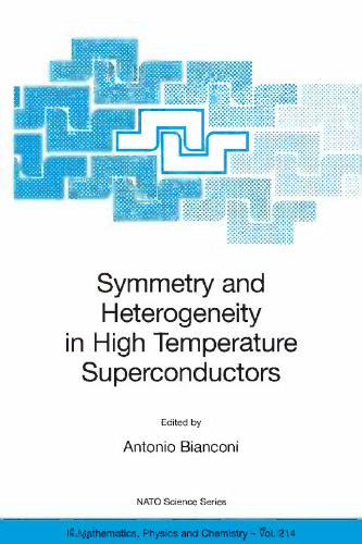 Symmetry and Heterogeneity in High Temperature Superconductors: Proceedings of the NATO Advanced Study Research. Workshop on Symmetry and Heterogeneity in High Temperature Superconductors Erice, Sicily, Italy October 4–10, 2003