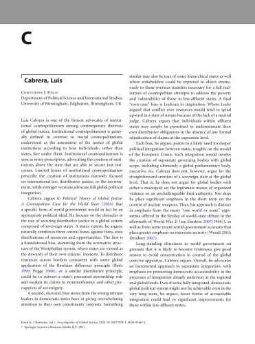 Encyclopedia of Global Justice