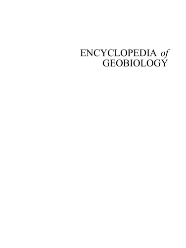 Encyclopedia of Geobiology
