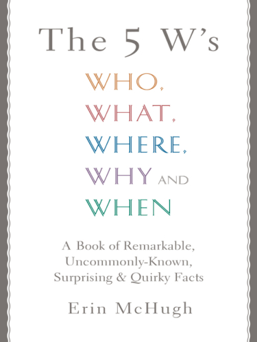 The 5 W's: Who, What, Where, Why and When