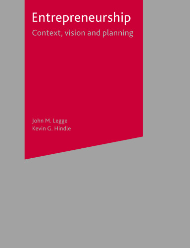 Entrepreneurship: Context, vision and planning