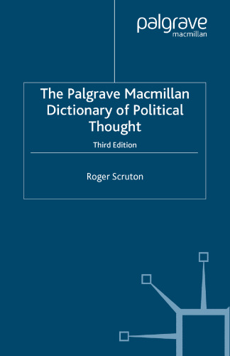The Palgrave Macmillan Dictionary of Political Thought