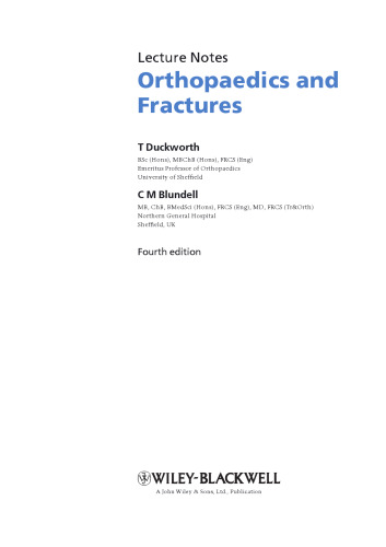 Lecture Notes: Orthopaedics and Fractures