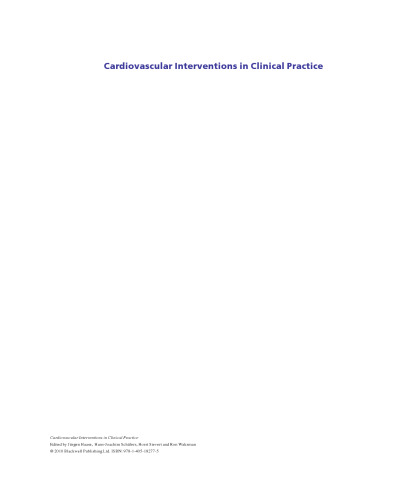 Cardiovascular Interventions in Clinical Practice