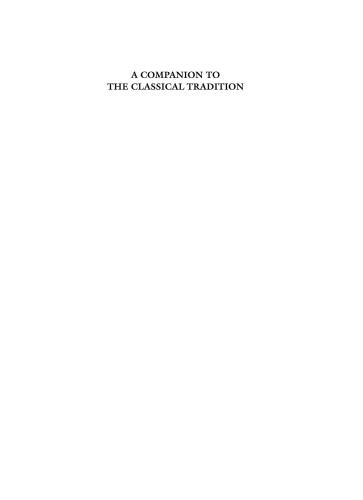 A companion to the Classical tradition
