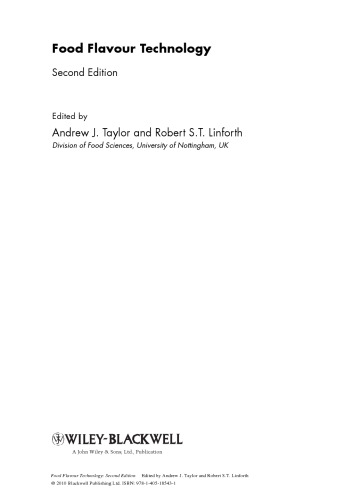 Food Flavour Technology, Second Edition