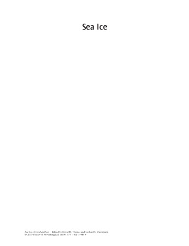 Sea Ice, Second Edition