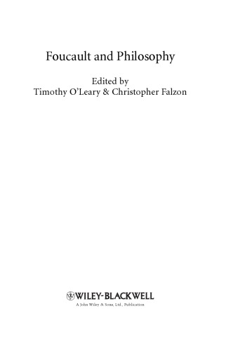 Foucault and philosophy