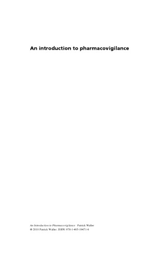 An Introduction to Pharmacovigilance