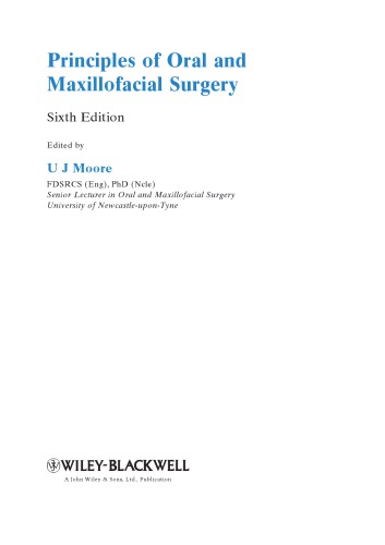 Principles of oral and maxillofacial surgery