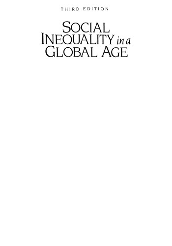 Social Inequality in a Global Age