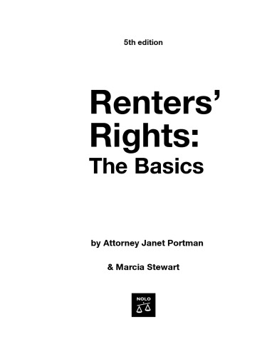Renters' rights: the basics