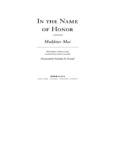 In the Name of Honor: A Memoir