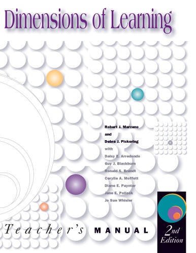 Dimensions of Learning Teacher's Manual, 2nd edition