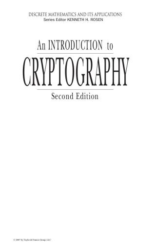 An Introduction to Cryptography, Second Edition