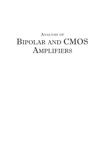 Analysis of Bipolar and CMOS Amplifiers
