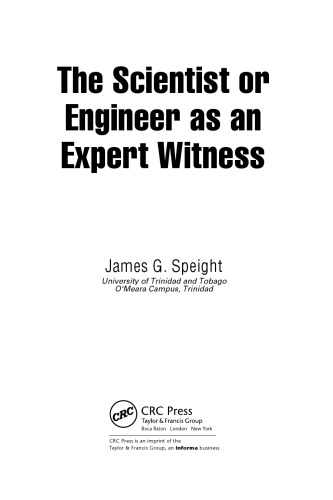 The scientist or engineer as an expert witness