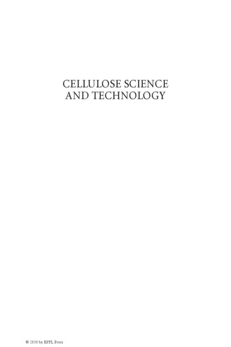 Cellulose Science and Technology