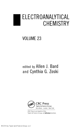 Electroanalytical Chemistry: A Series of Advances: Volume 23