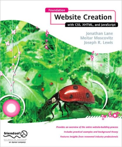 Foundation website creation with CSS, XHTML, and JavaScript