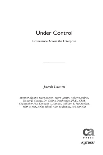 Under Control: Governance Across the Enterprise