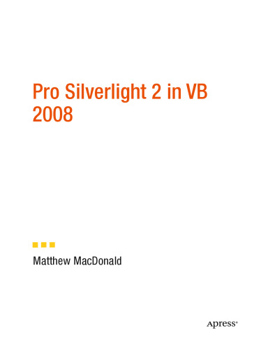Pro Silverlight 2 in VB 2008