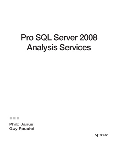 Pro SQL Server 2008 Analysis Services