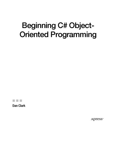 Beginning C# Object-Oriented Programming