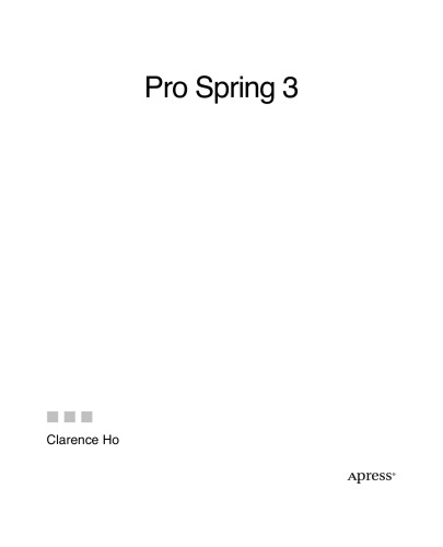 Pro Spring 3