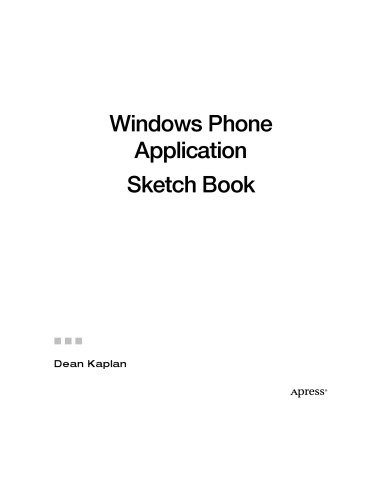 Windows Phone Application Sketch Book