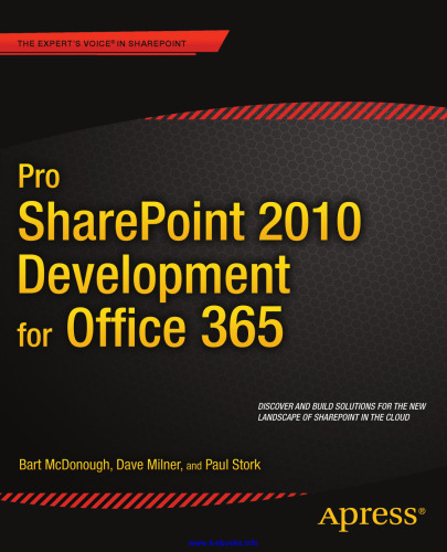 Pro SharePoint 2010 Development for Office 365