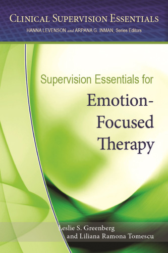 Supervision essentials for emotion-focused therapy