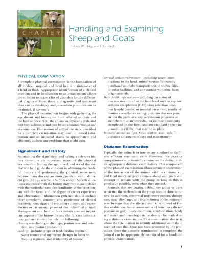 Sheep and Goat Medicine