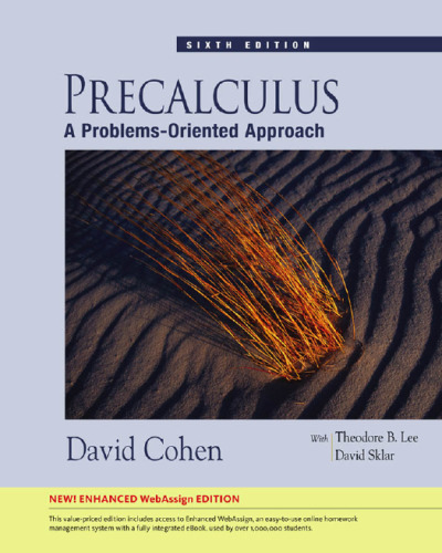 Precalculus : a problems-oriented approach