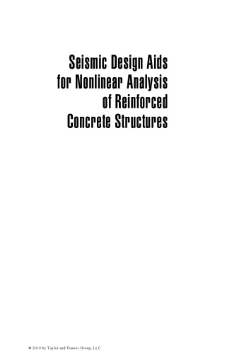 Seismic Design Aids for Nonlinear Analysis of Reinforced Concrete Structures