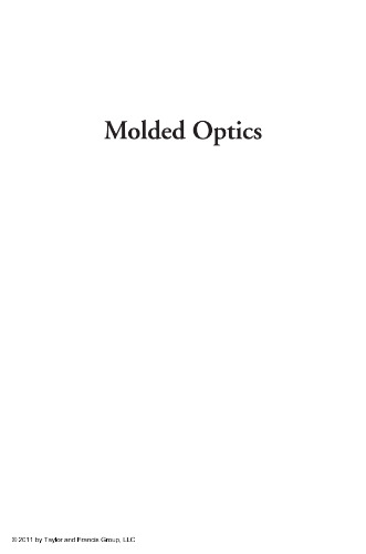 Molded optics: design and manufacture
