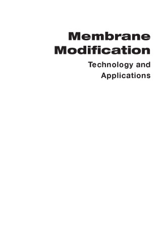 Membrane modification : technology and applications