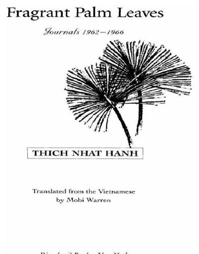Fragrant Palm Leaves: Journals, 1962-1966