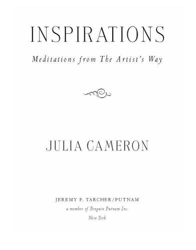 Inspirations: Meditations from The Artist's Way