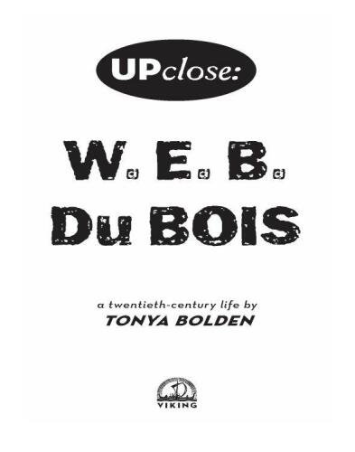 W. E. B Du Bois